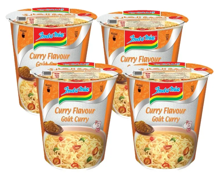 Indomie Instant Cup Noodles Curry Flavour 60GmX4 - view 1
