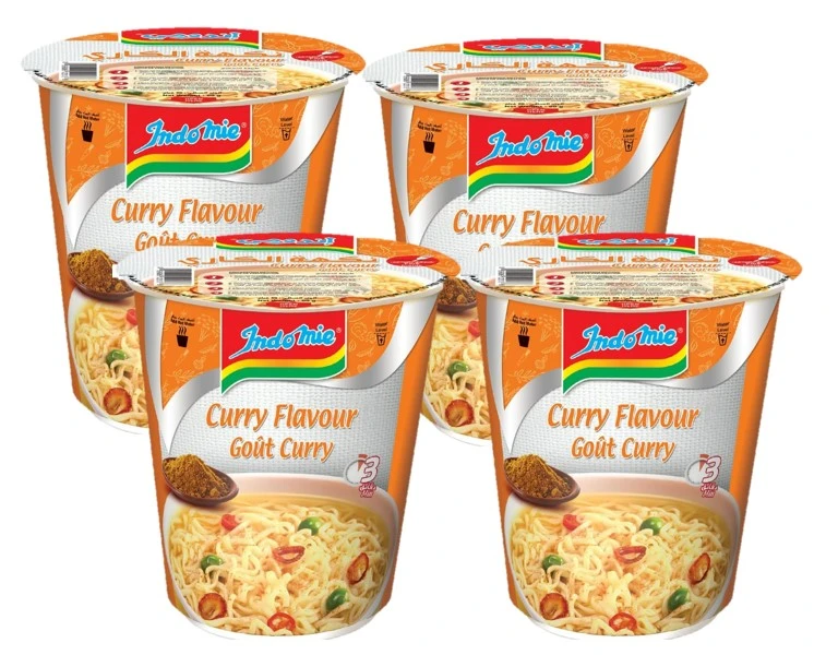 Indomie Instant Cup Noodles Curry Flavour 60GmX4