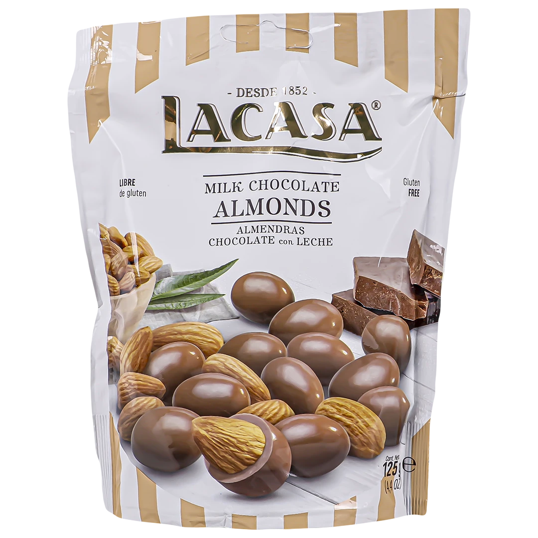 Lacasa Almond Coated with Milk Chocolate 125 gm