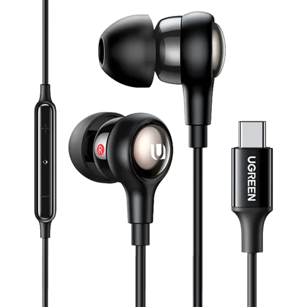 Ugreen Wired Earphones With Mic Type-C Connector |Bk
