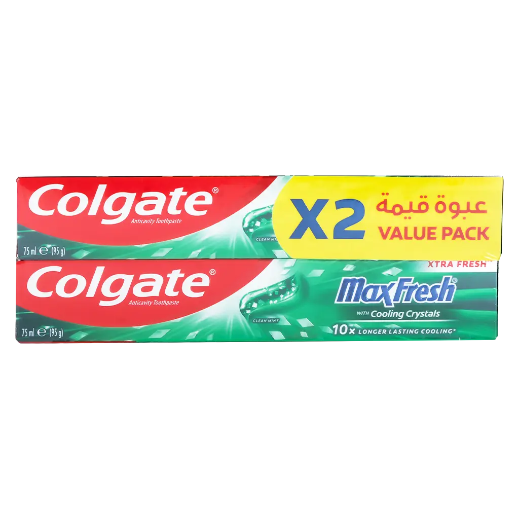 Colgate Toothpaste Max Fresh Clean Twin Pack 75 ml  - view 2