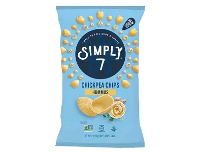 Simply 7 Hummus Chickpea Chips Sea Salt 130 gm - view 1
