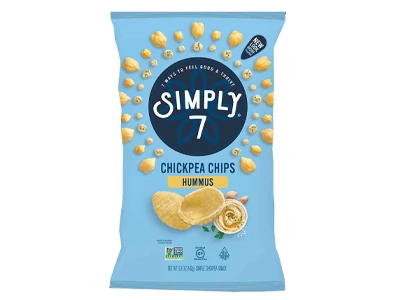 Simply 7 Hummus Chickpea Chips Sea Salt 130 gm