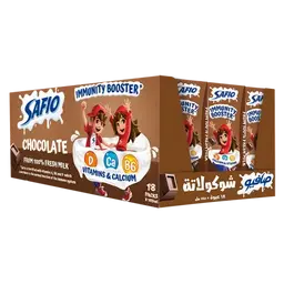 Safio Chocolate Flavored Milk 18 pcs 185 ml