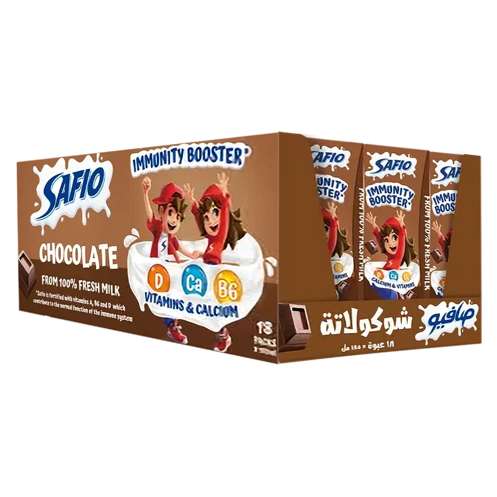 Safio Chocolate Flavored Milk 18 pcs 185 ml