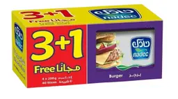 Nadec Slice Cheese Burger 200Gm 3+1 Free