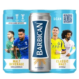 Barbican Regular Drink 6 Pcs 250 ml