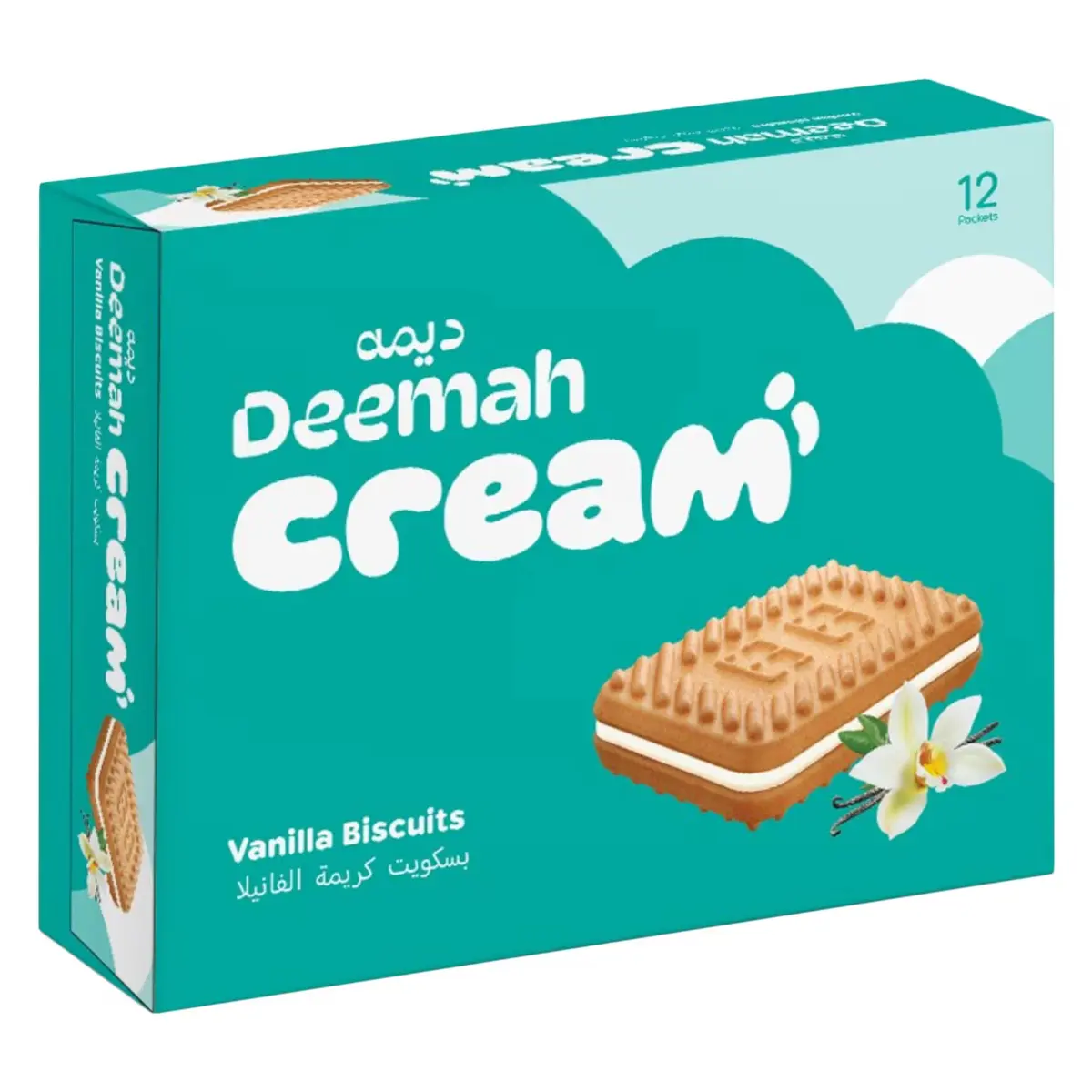 Deemah Biscuit Cream Vanilla Box 12 Pcs 27 gm - view 1