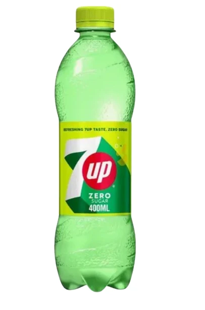 7Up zero sugar Pet 400 Ml