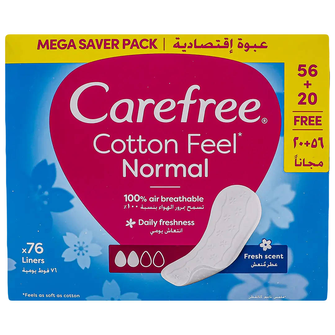 Carefree Sanitary Pads Cotton Fresh Scent 76 pads - view 3
