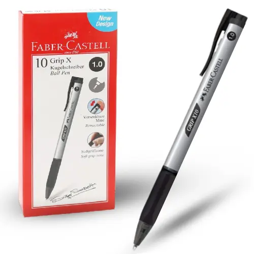 Faber Castell Ball Pen 1.0 mm Black set of 10 - view 5