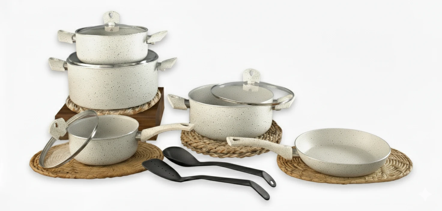 SAIF PLUS Cookware Set 11 Pcs