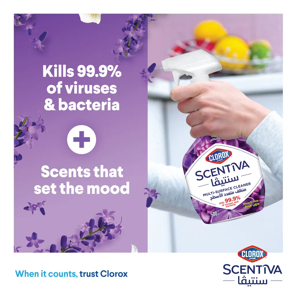 Clorox Sprayer Sceniva multi surface Cleaner Lavender 500ml - view 3