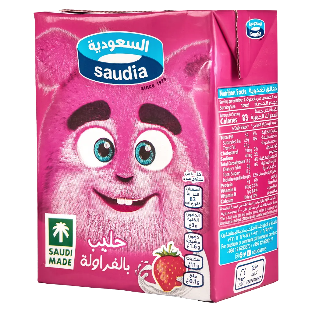 السعودية حليب بالفراولة 200 مل - view 1