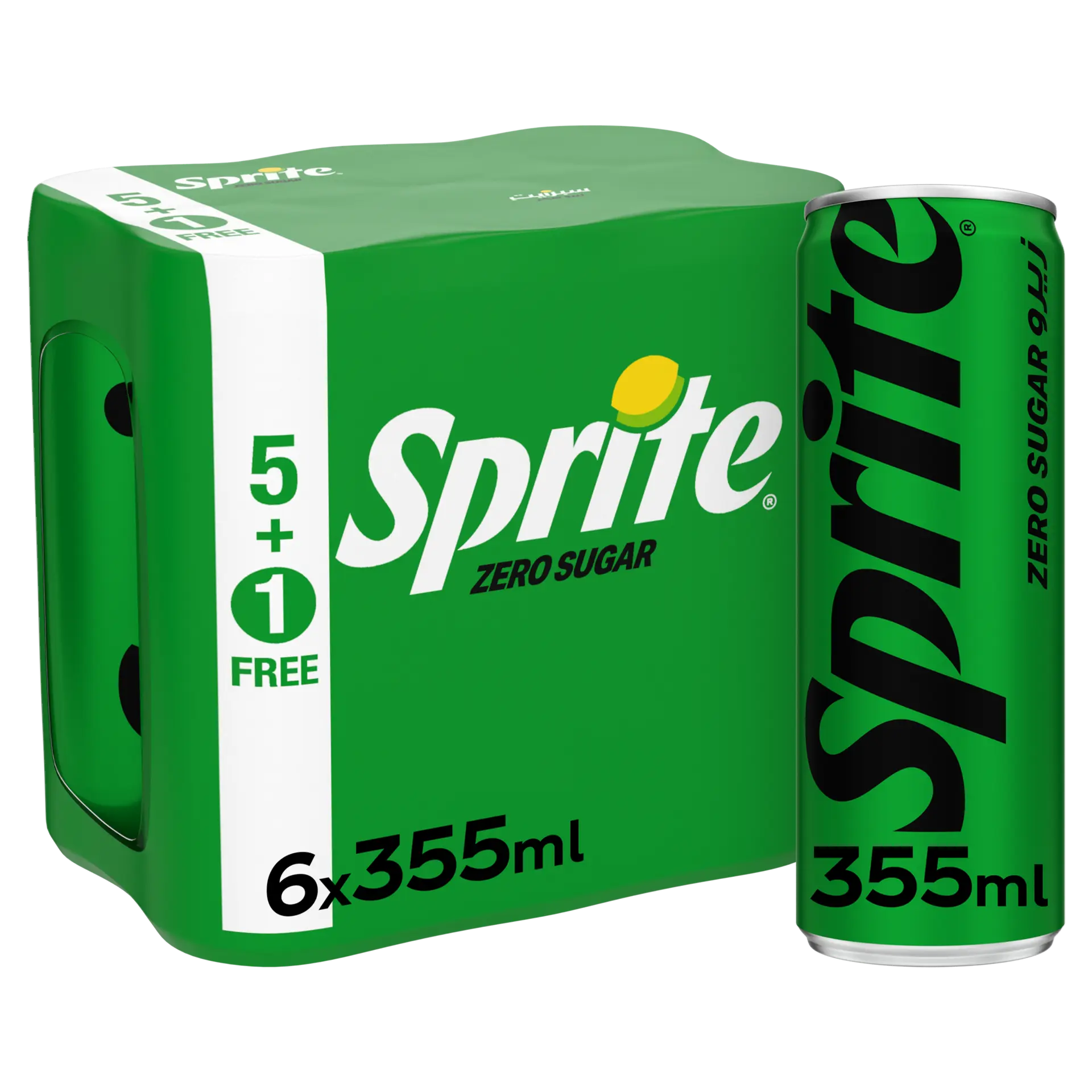 Sprite Zero Soft Drink (5+1 Free) 355 ml - view 1
