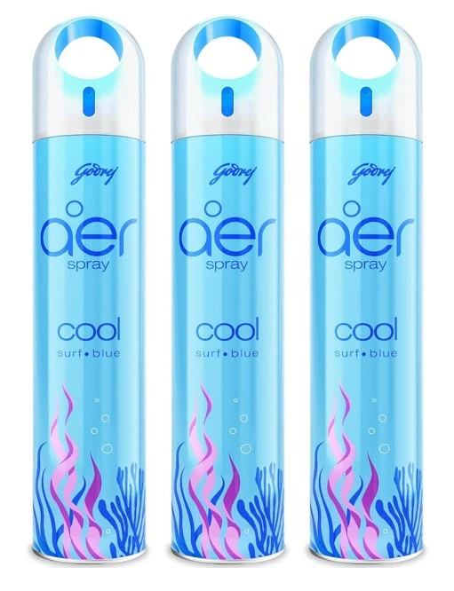 Godrej Aer Spray Cool Surf Air Freshener 300MlX3