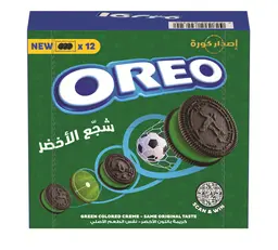 Oreo Green Colored Cream (World Cup) 12 pcs 35.5 gm
