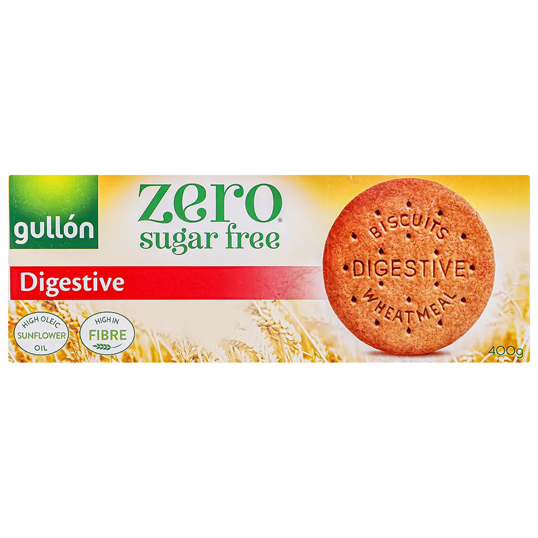 Gullon Zero Digestive Biscuits No Sugar 400 gm - view 2