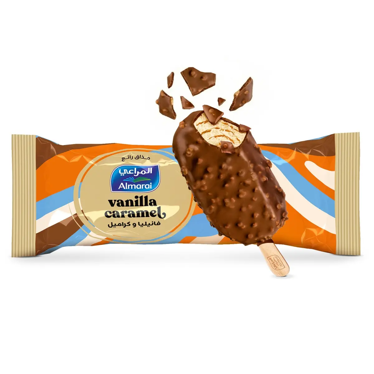 Almarai Ice Cream Stick Vanilla & Caramel 90 ml - view 2