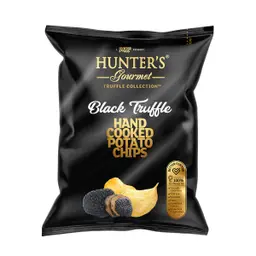Hunters Hand Cooked Potato Chips Black Truffle 125 Gm