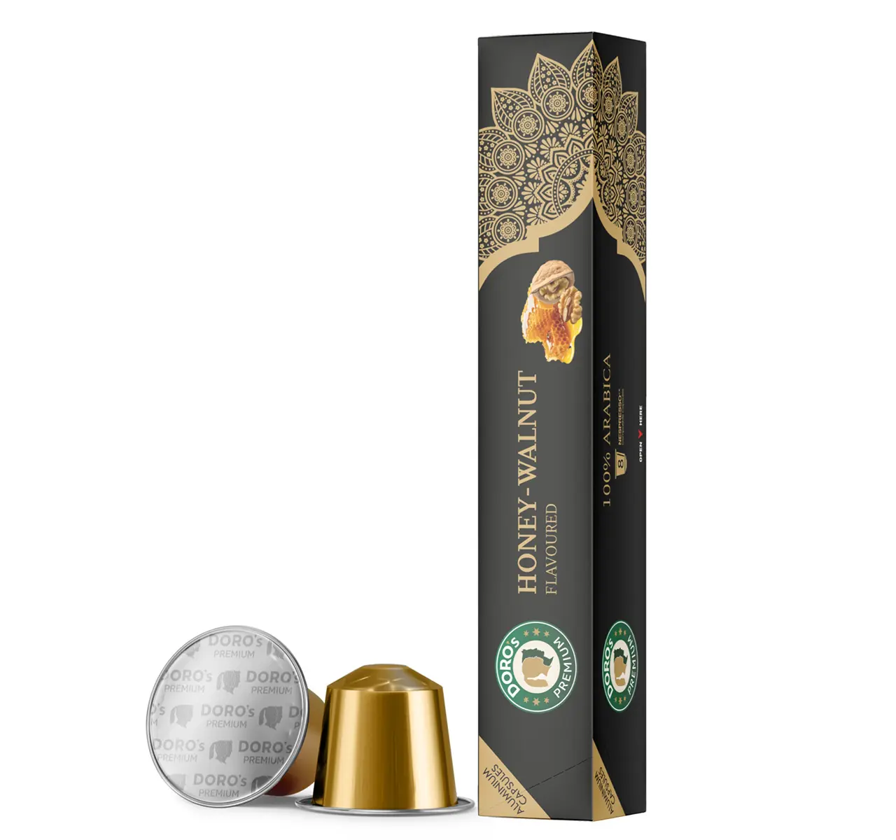 Doros Coffee Aluminium Capsules Honey  and Walnut 8 capsules 48 gm  - view 1
