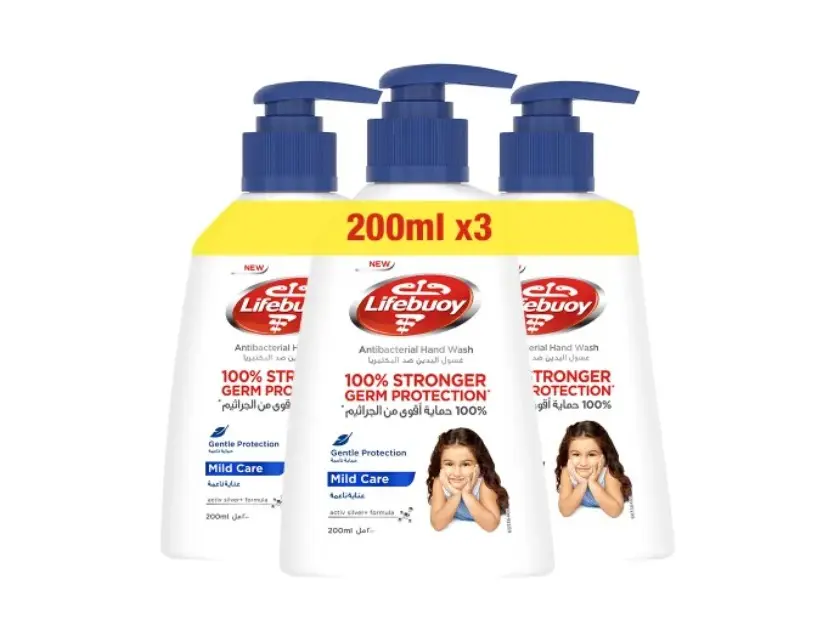 Lifebuoy Antibacterial Hand Wash Mild Care 200MlX3 - view 1