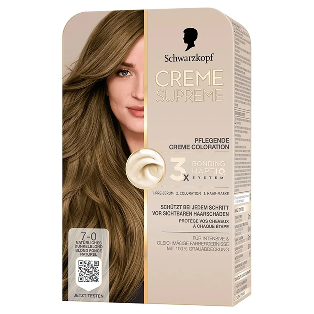 Schwarzkopf Creme Supreme Full Kit 7-0 Natural Dark Blonde - view 1