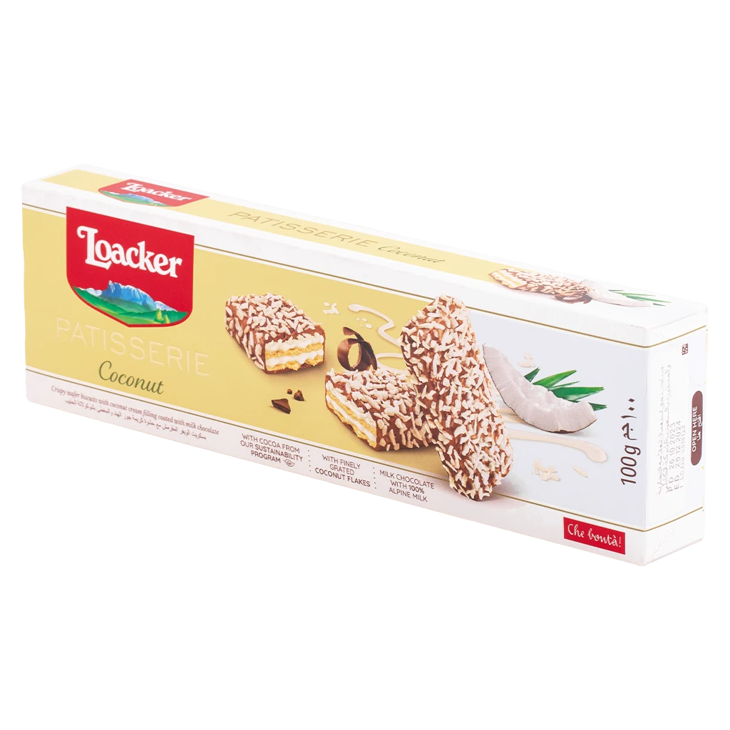 Loacker Patisserie Wafer With Coconut 100 gm
