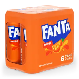 Fanta Soft Drink Orange 6 pcs 355 ml