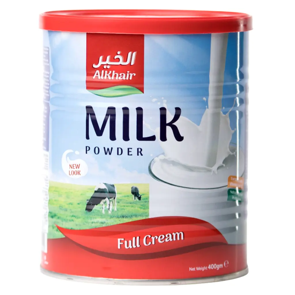 Alkhair Full Fat Milk Powder 400 gm - view 2
