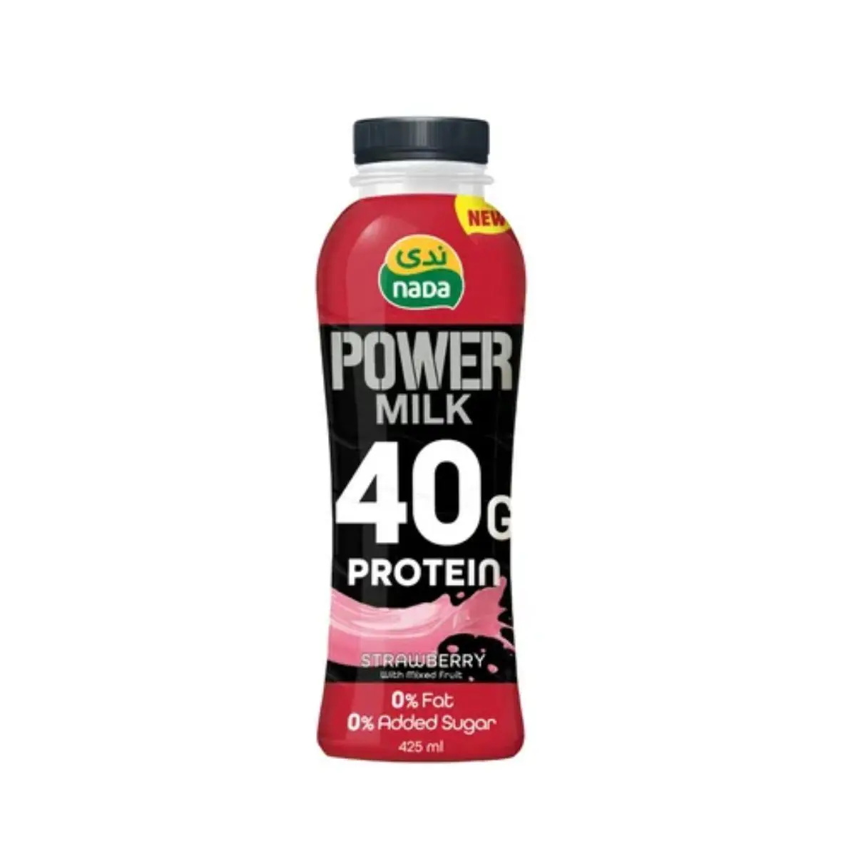 Nada Protein Power Milk 40g Zero Sugar And Fat Free Strawberry 425 ml - view 1