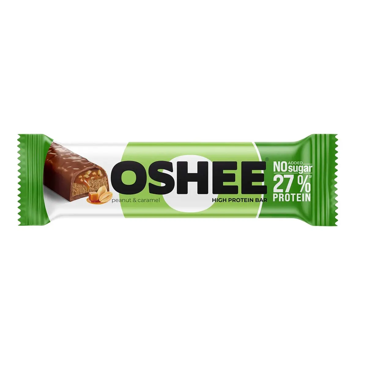 Oshee Protein Bar with Peanut Batter and Caramel flavor No Adedd Sugar 48 gm - view 1