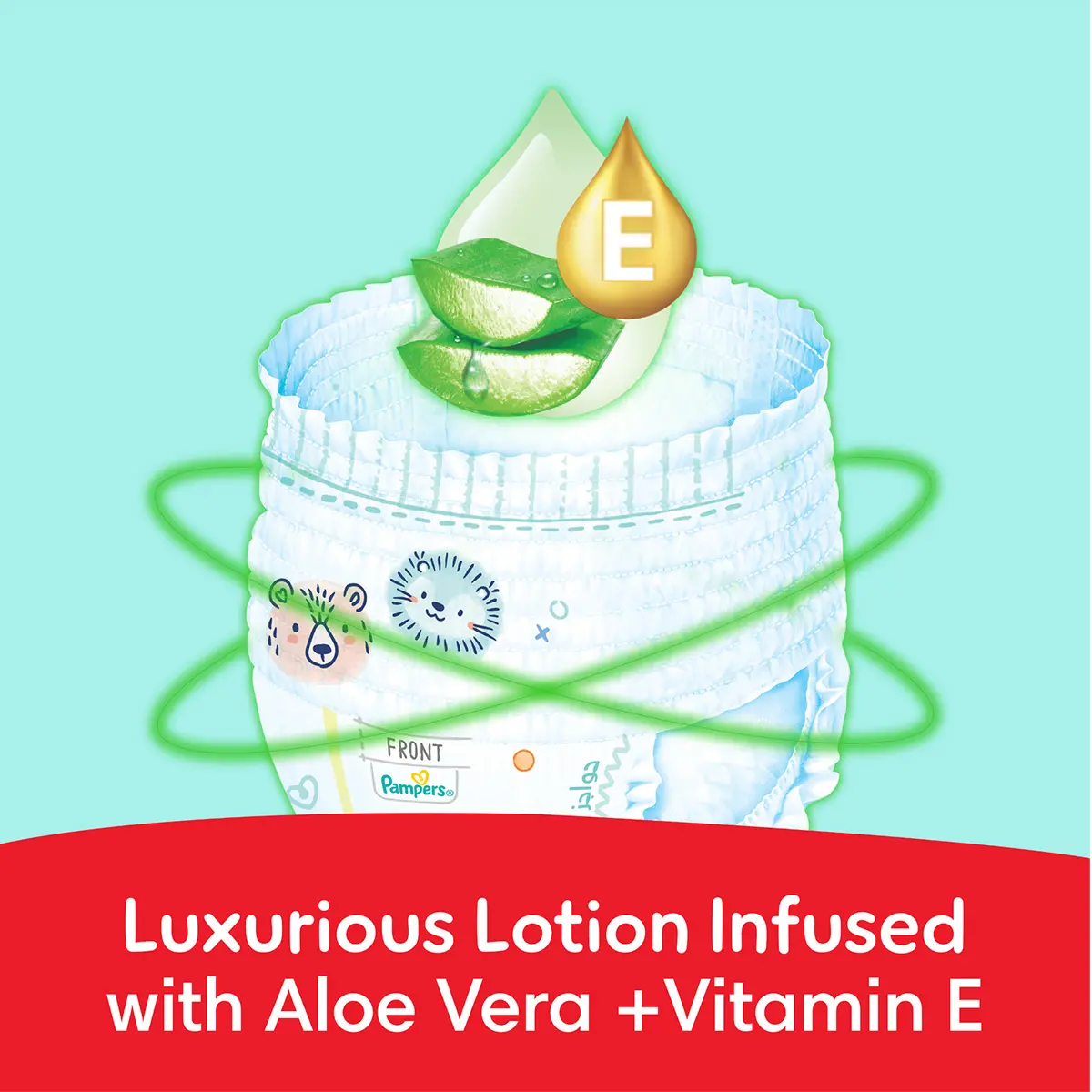 Pampers Diapers Ultimate Comfort Pants Size 6 Aloe Vera Lotion & Vitamin E 34 Pants  - view 3