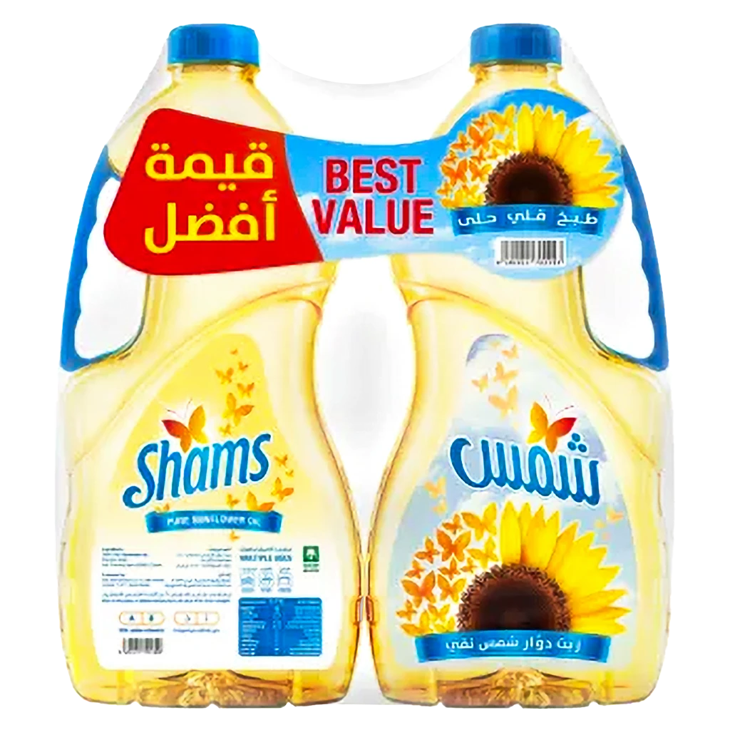 شمس زيت دوار الشمس  2 حبة 1.5 لتر
