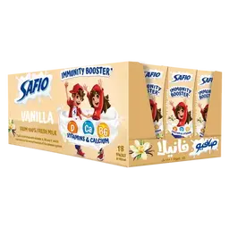 Safio Vanilla Flavored Milk 18 pcs 185 ml