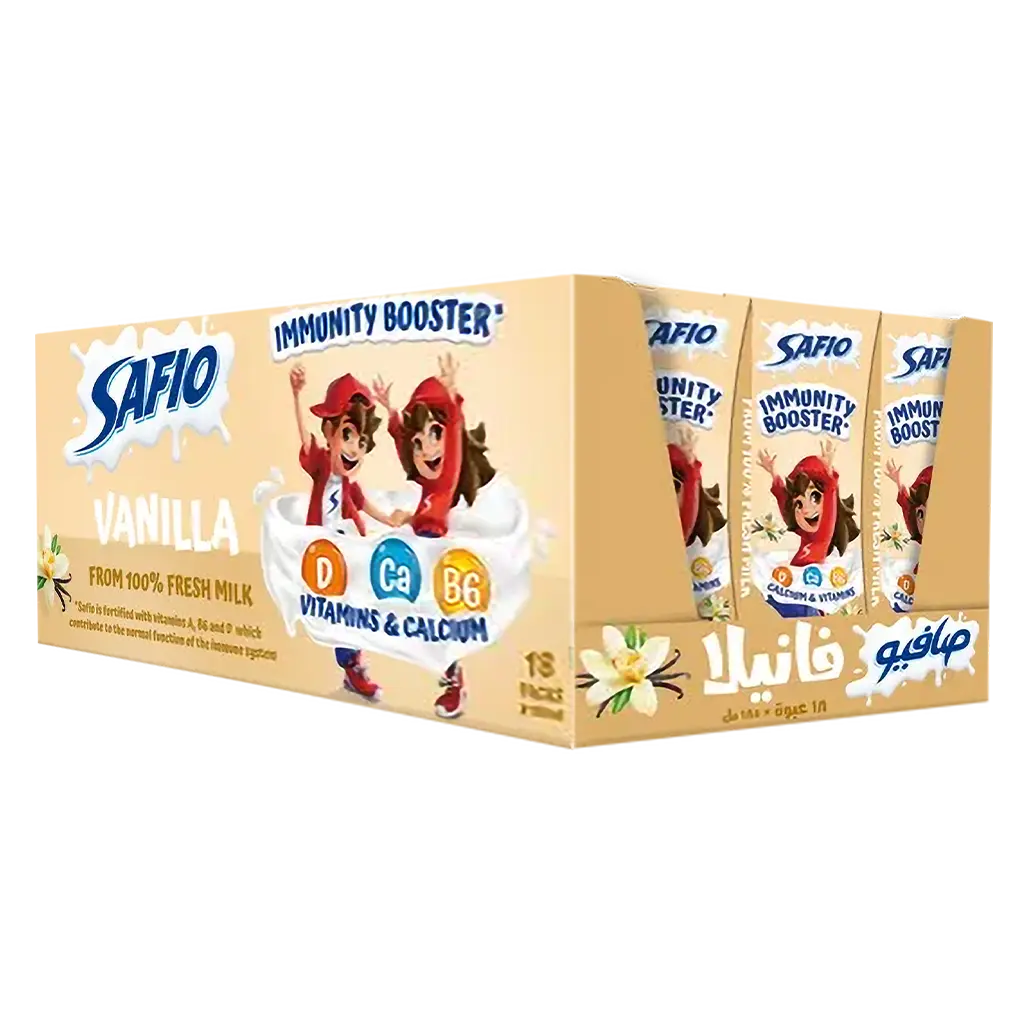 Safio Vanilla Flavored Milk 18 pcs 185 ml - view 1