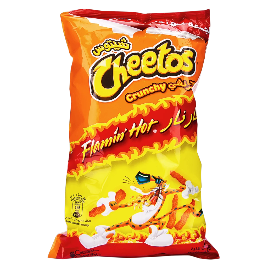 Cheetos Crunchy Chips Flaming Hot Flavour 190-210 gm