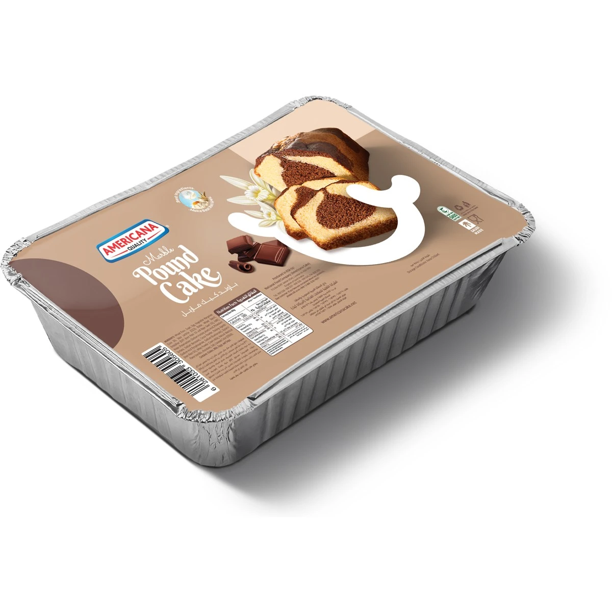 Americana Pound Cake Choclate Vanilla Marble 290 gm
