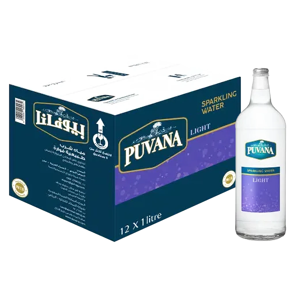Puvana Sparkling Water Light 12 pcs 1 L
