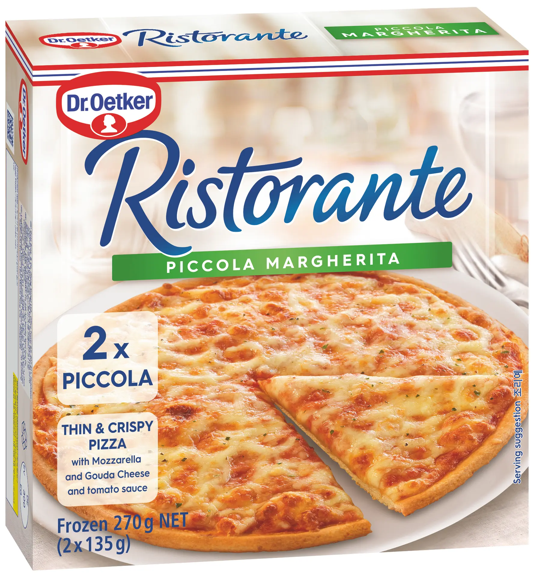 Dr.Oetker Ristorante Piccola Pizza Frozen Margherita Pack 270gm - view 3
