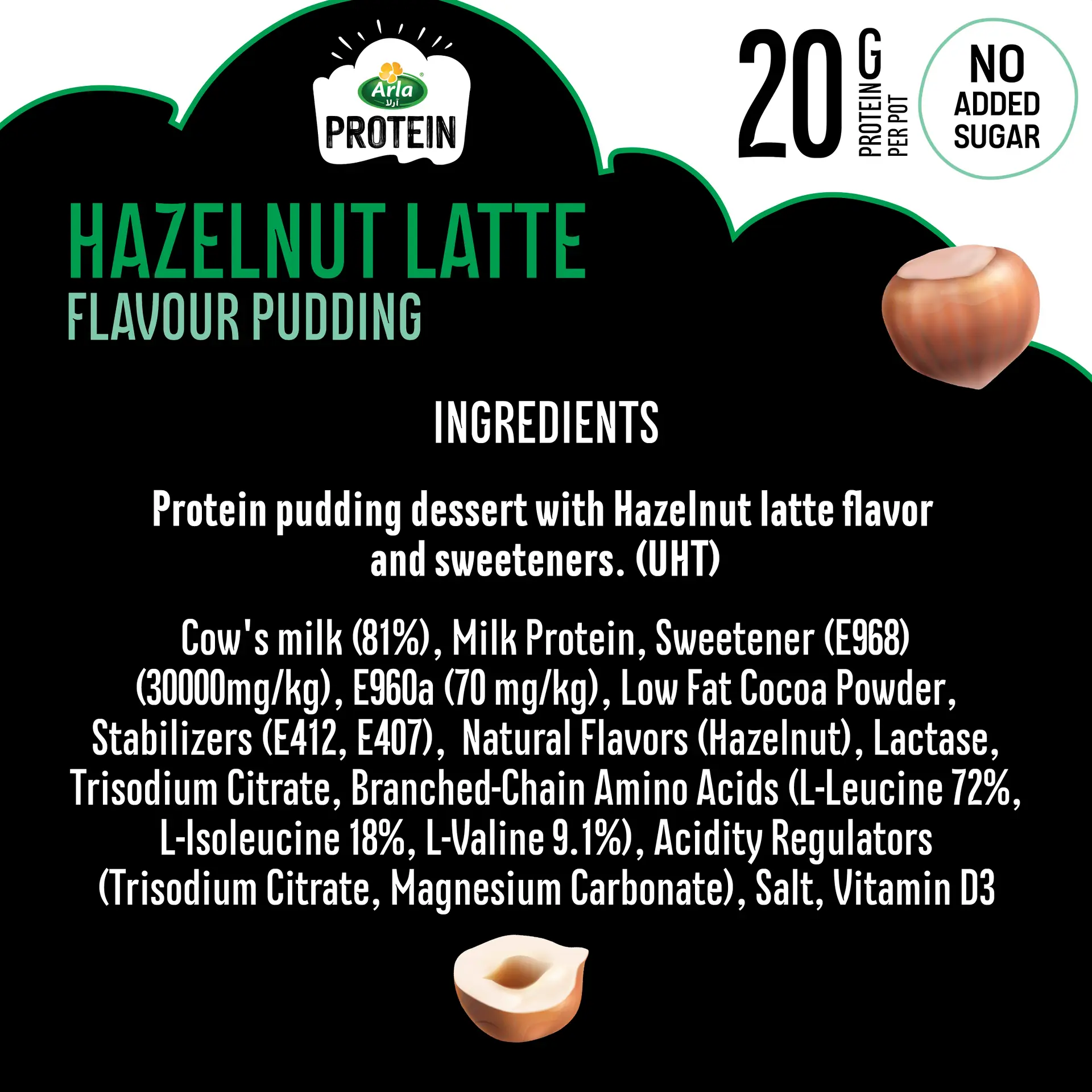 Arla Protein Pudding with Hazelnut Latte Flavor 200 gm - view 3