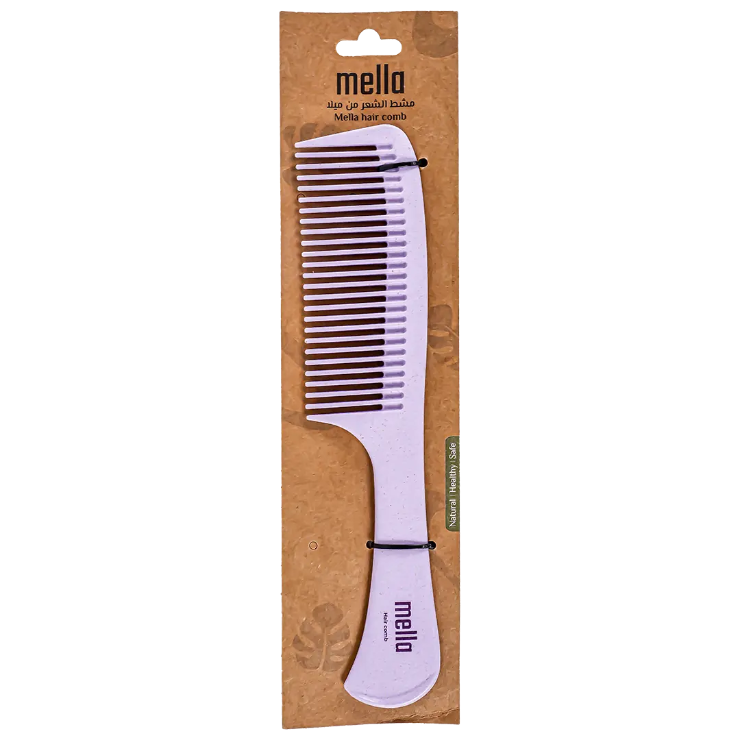 Mella Hair styling Comb Suitable For All Hair Types Light Purple - view 1