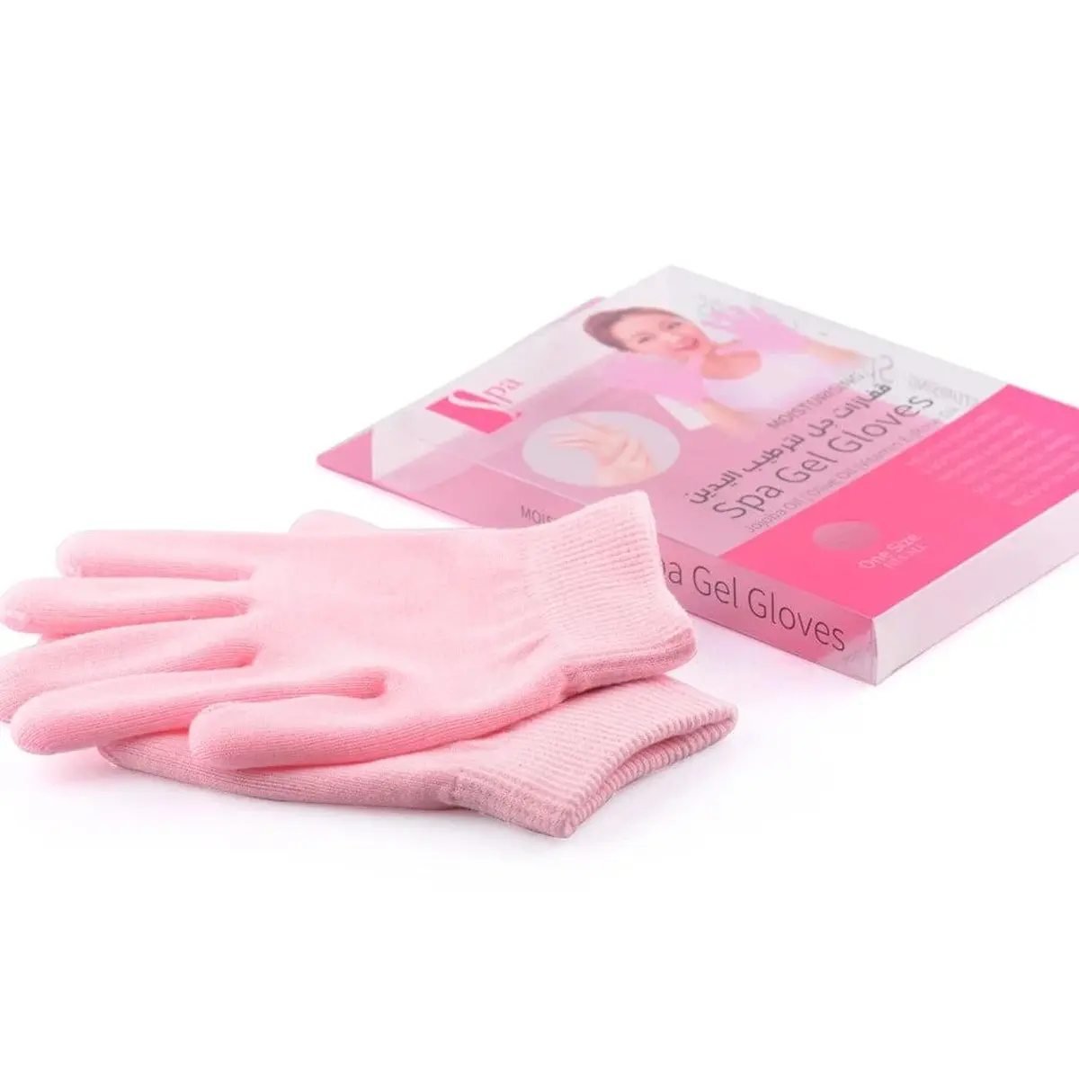 Spa System Pink Moisturizing Gel Hand Gloves - view 4