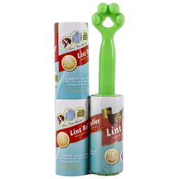 Lint Roller for removing cat and dog hair from clothes and furniture with 2 additional rollers
