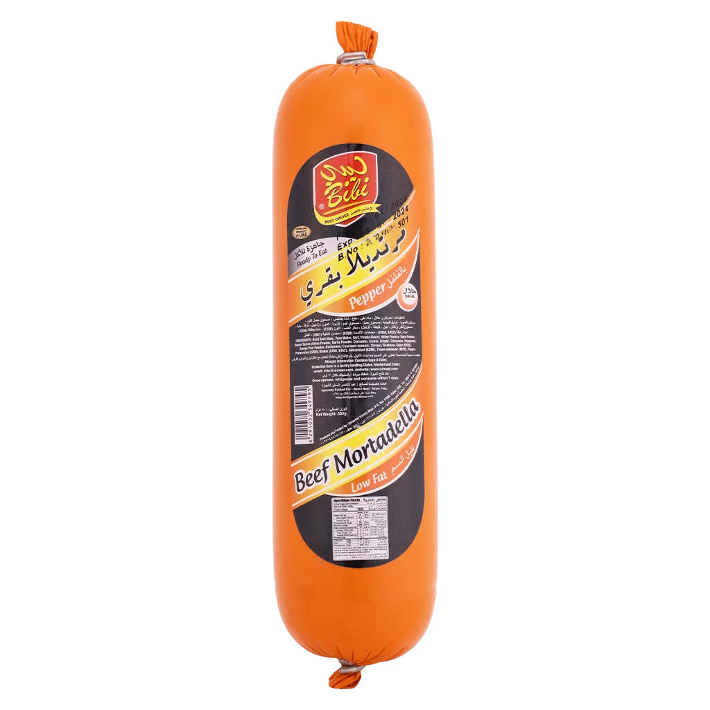 Bibi Beef Mortadella Pepper 500 Gm