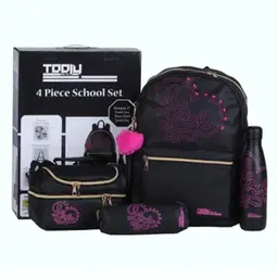 Tooly Backpack set of 4 size 17 inch Black