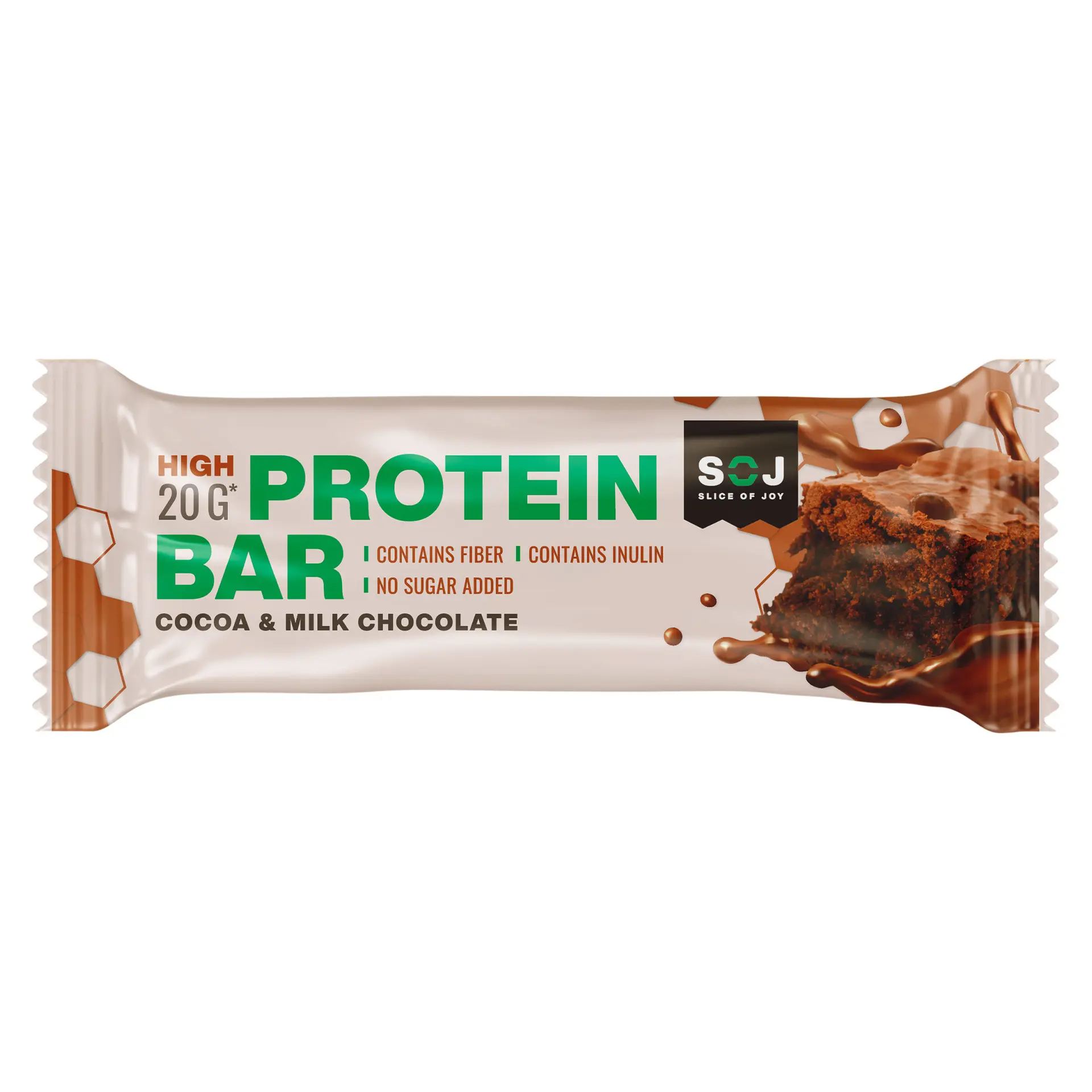 Soj Protein Bar Brownie & Milk Chocolate 50 gm - view 1