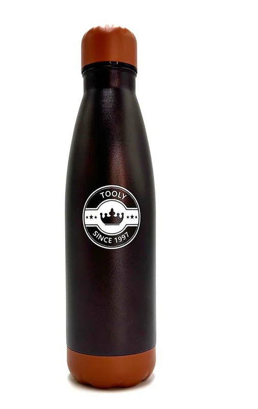 تولي حافظة ماء ستانلس ستيل لون اسود 500 مل
