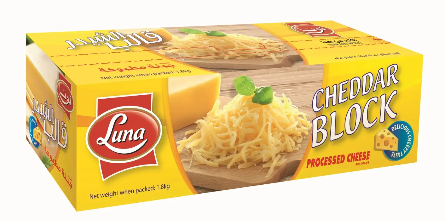 Luna Block Cheddar Cheese 1800 gm  - view 5