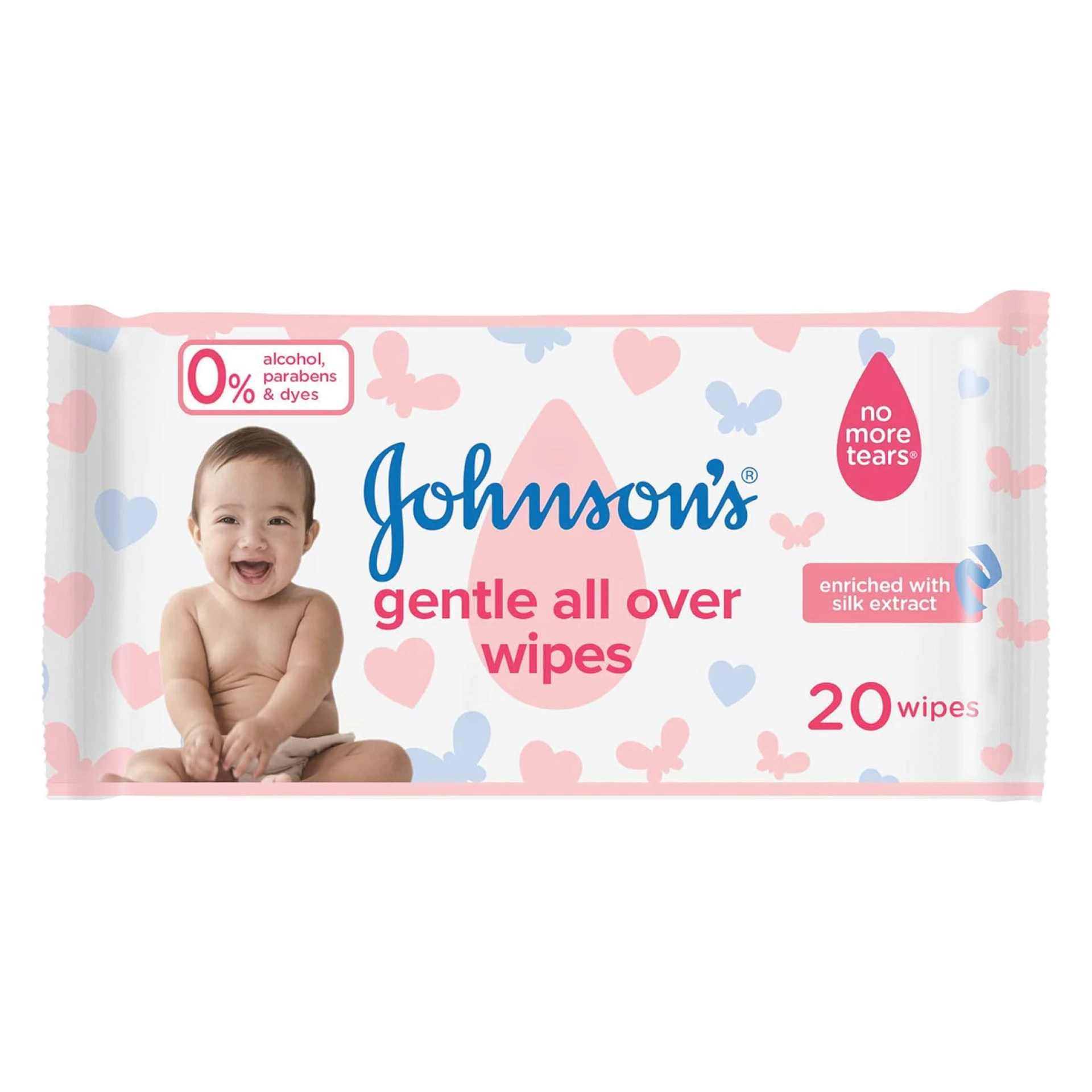 Johnson's Baby Wipes Gentle All Over 20 Wipes
